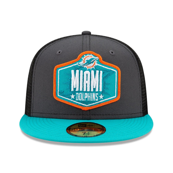 [60139127] Mens New Era NFL Authentic 2021 Draft 59Fifty Fitted - Miami Dolphins