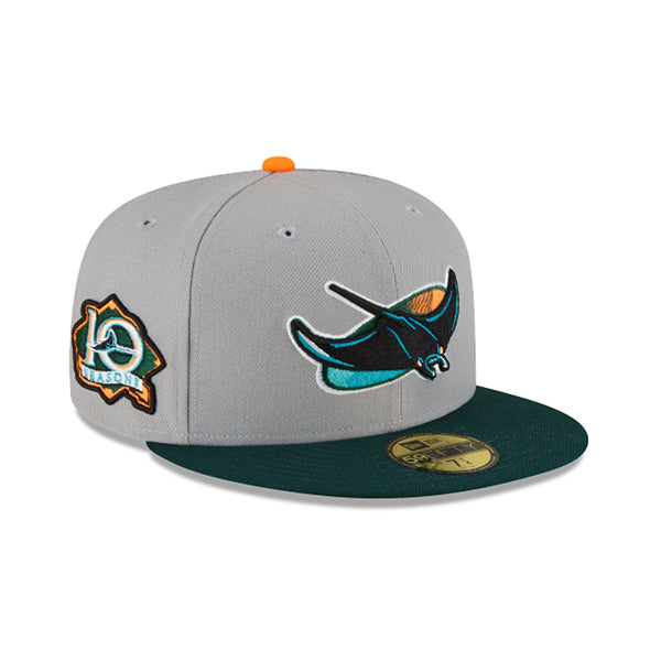 [70603947] Mens New Era MLB 59Fifty 10th Anniversary - Tampa Bay Devil Rays