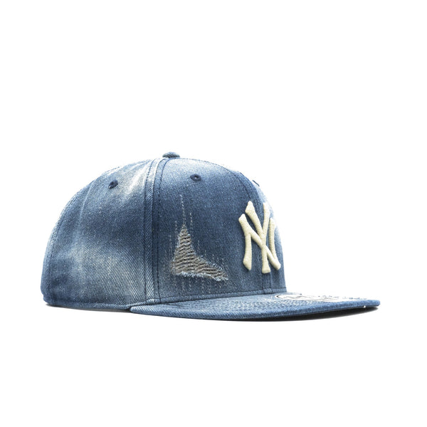 Mens 47 Brand NY Yankees Loughlin Captain Snapback - Denim