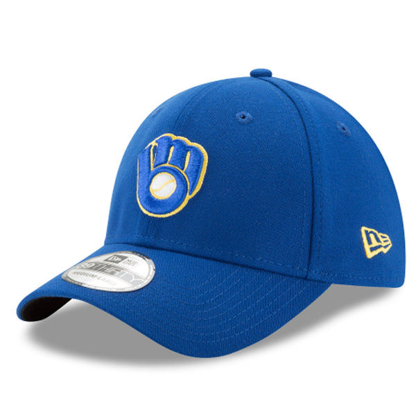 [10975812] Mens New Era MLB 39Thirty Flex Fit Cap - Milwaukee Brewers