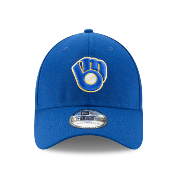 [10975812] Mens New Era MLB 39Thirty Flex Fit Cap - Milwaukee Brewers