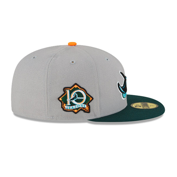 [70603947] Mens New Era MLB 59Fifty 10th Anniversary - Tampa Bay Devil Rays