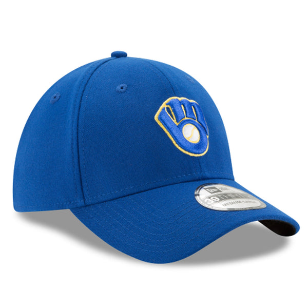 [10975812] Mens New Era MLB 39Thirty Flex Fit Cap - Milwaukee Brewers