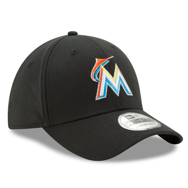 [10975814] Mens New Era MLB 39Thirty Flex Fit Cap - Miami Marlins