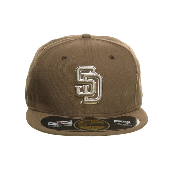 [70059948] Mens New Era MLB Authentic 59Fifty Fitted - San Diego Padres
