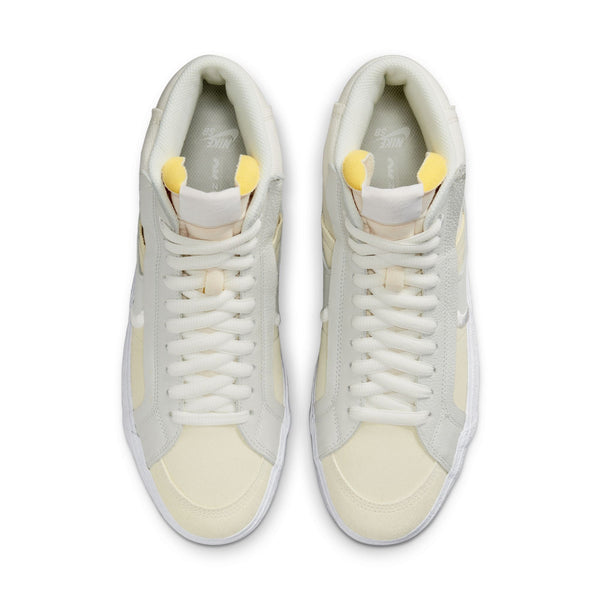 [DZ7587-110] Mens Nike SB BLAZER MID 'WARNING LABEL SUMMIT WHITE'