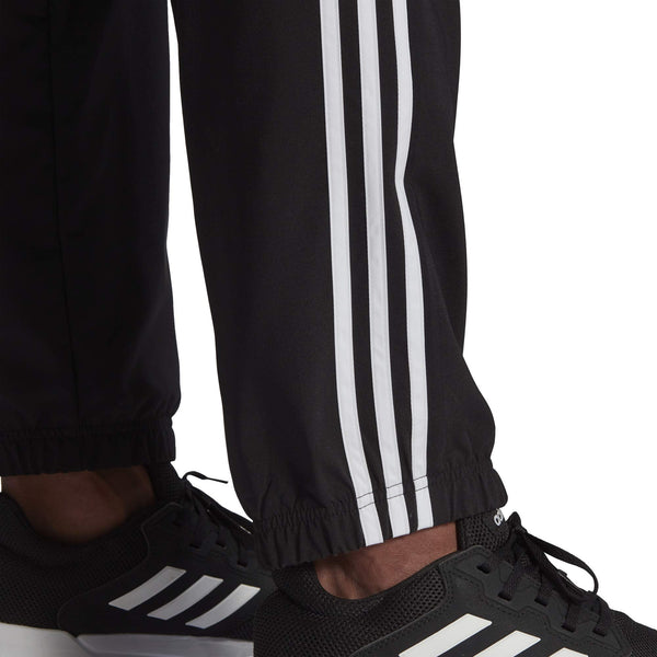 [GK8980] Mens Adidas Essentials Tapered Cuff Woven 3-Stripes Pants