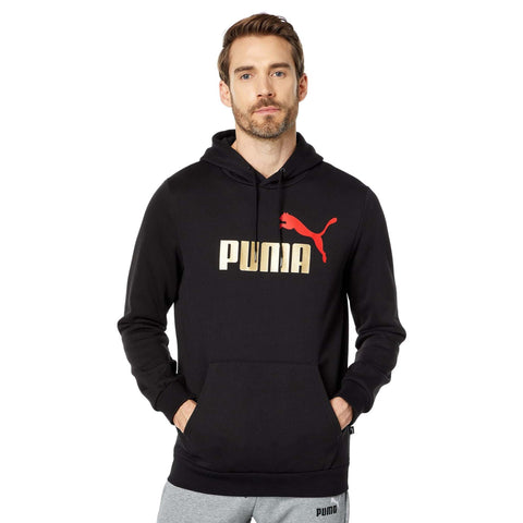 [846849-90] Mens Puma Essential+ Big Logo Hoodie Fleece