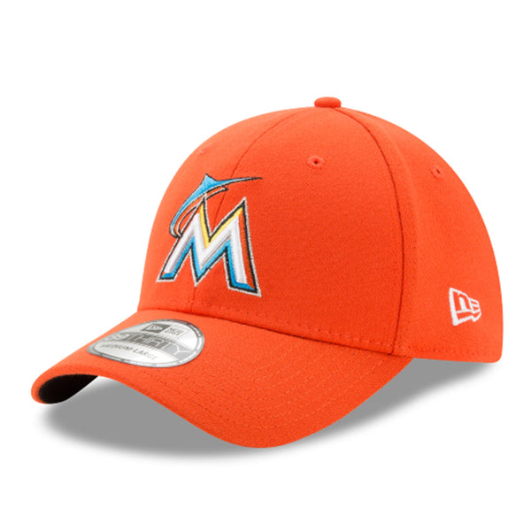 [10975813] Mens New Era MLB 39Thirty Stretch Fit Cap - Miami Marlins