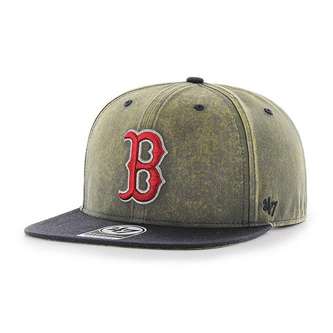 Mens 47 Brand Boston Red Sox Captain Snapback - Cement/Vintage Navy