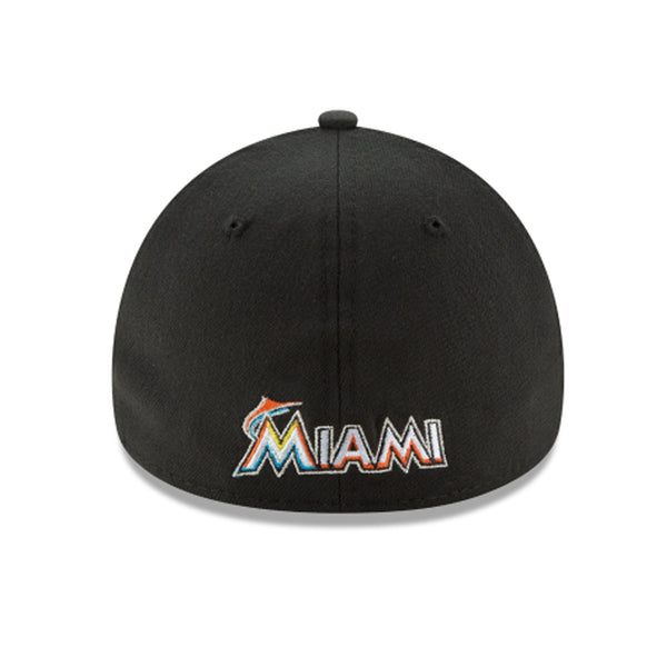 [10975814] Mens New Era MLB 39Thirty Flex Fit Cap - Miami Marlins