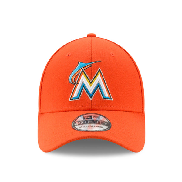 [10975813] Mens New Era MLB 39Thirty Stretch Fit Cap - Miami Marlins
