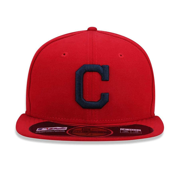 [70156169] Mens New Era MLB On-Field 59Fifty Fitted - Cleveland Indians