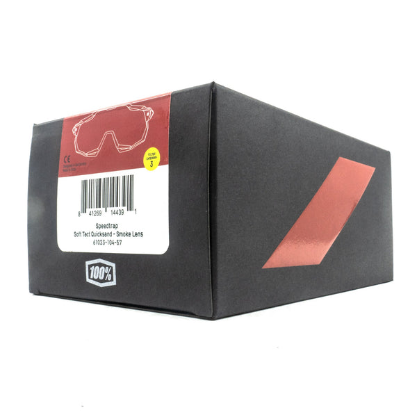 [61023-104-57] Mens 100% Speedtrap Soft Tact Sunglasses