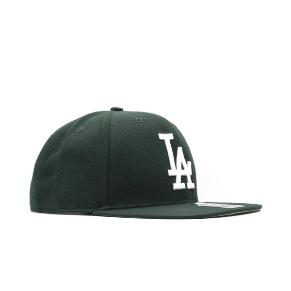 Mens 47 Brand LA Dodgers Captain Snapback - Dark Green/White Logo