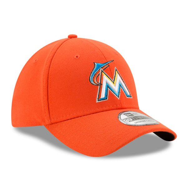 [10975813] Mens New Era MLB 39Thirty Stretch Fit Cap - Miami Marlins
