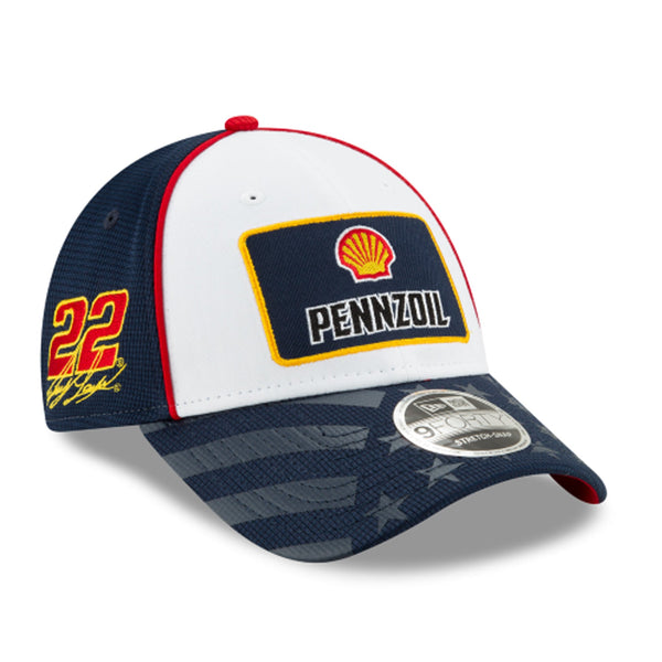 [12369053] Mens New Era Nascar 9Forty USA Cap - Joey Logano