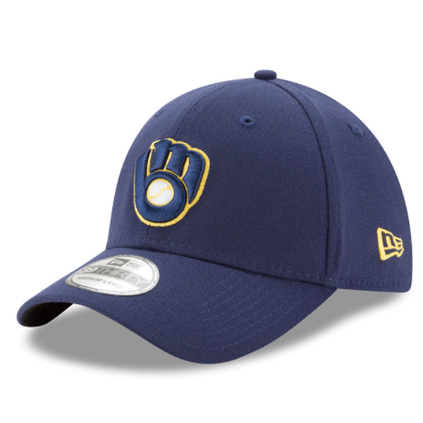 [11278957] Mens New Era MLB 39Thirty Flex Fit Cap - Milwaukee Brewers