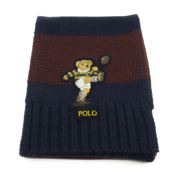 [PC0614-405] Mens Polo Ralph Lauren Colorblock Rugby Bear Scarf (Kicker)