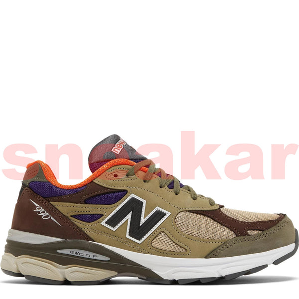 [M990BT3] Mens New Balance 990V3 'MIUSA TEDDY SANTIS KHAKI ORANGE'