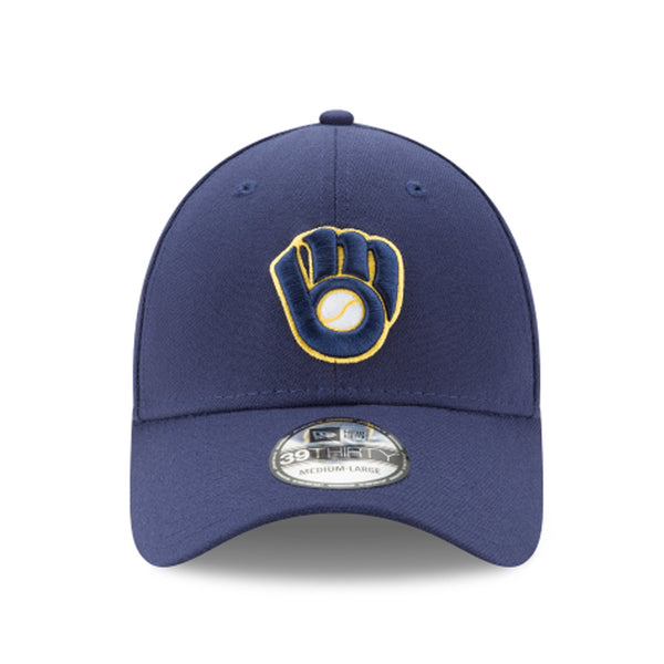 [11278957] Mens New Era MLB 39Thirty Flex Fit Cap - Milwaukee Brewers