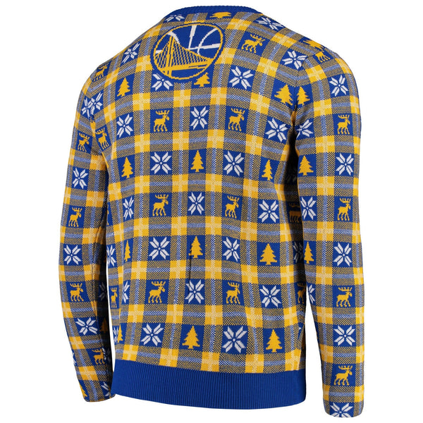 [STA0418-00001] Mens Foco Golden State Warriors Ugly Big Logo Sweater Royal