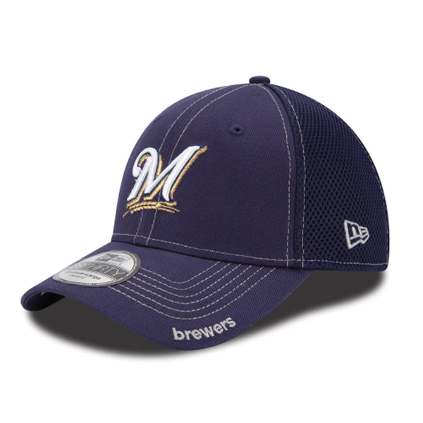 [10059488] Mens New Era MLB 39Thirty Neo Flex Fit Cap - Milwaukee Brewers