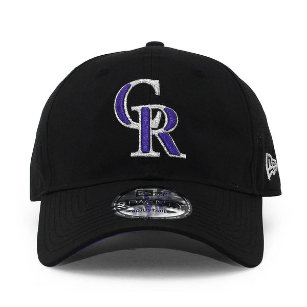 [11591258] Mens New Era MLB Colorado Rockies Perforated 9Twenty Adjustable