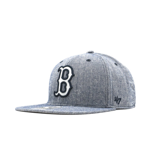 Mens 47 Brand Boston Red Sox Captain Snapback - Grey