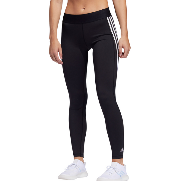 [FJ7173] Womens Adidas Alphaskin 3-Stripes Long Tights