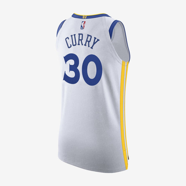 [AT4705-100] Mens Nike NBA GS Warriors Stephen Curry White Swingman Jersey