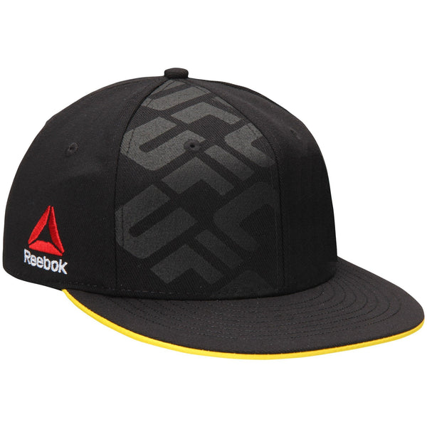 [M641Z] UFC Flexfit Hat - Black | Yellow