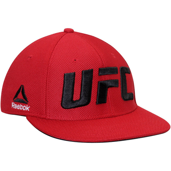 [M689Z] UFC Red Flat Visor Flex Hat