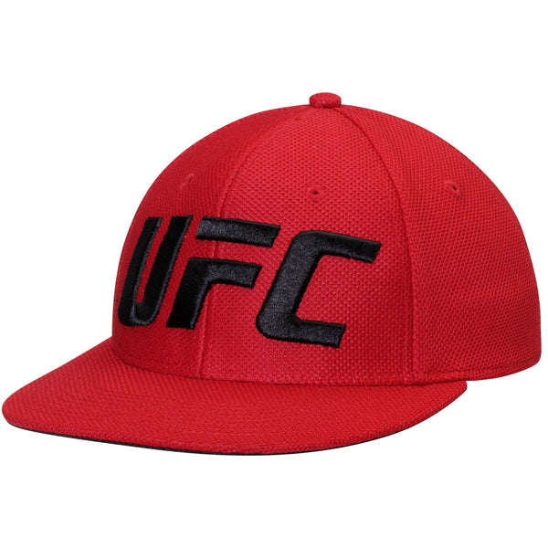 [M689Z] UFC Red Flat Visor Flex Hat