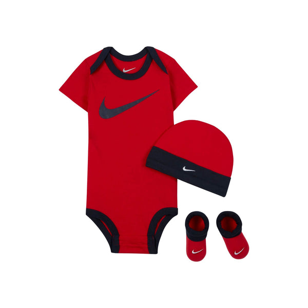 [MN0072-U10] Baby Nike Bodysuit, Hat and Booties 3-PC Box Set