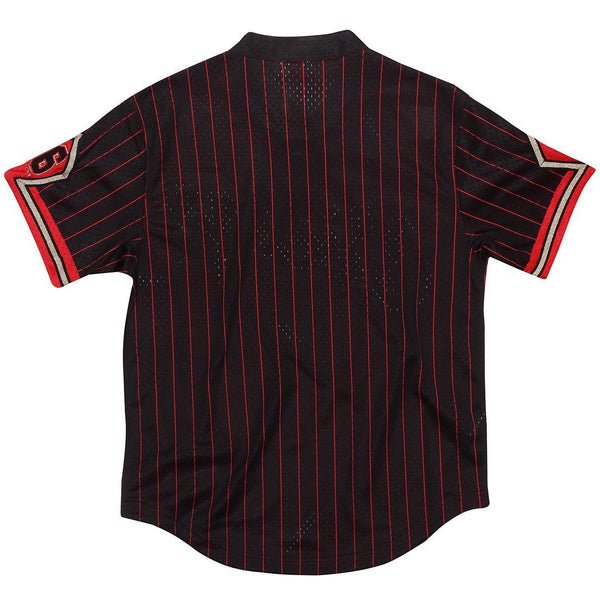 [MSPOBLCK-CBUBA180651] Mens Mitchell & Ness NBA Chicago Bulls 6 Rings Batting Practice Jersey