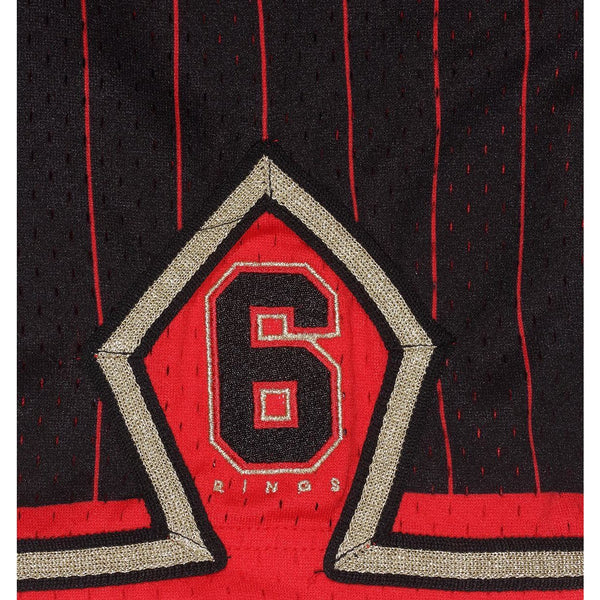 [MSPOBLCK-CBUBA180651] Mens Mitchell & Ness NBA Chicago Bulls 6 Rings Batting Practice Jersey