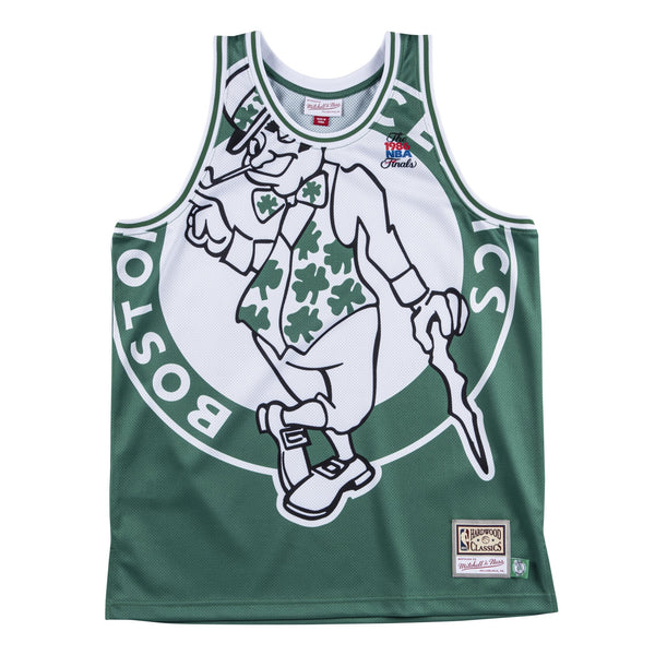 Mens Mitchell & Ness NBA Big Face Jersey Boston Celtics