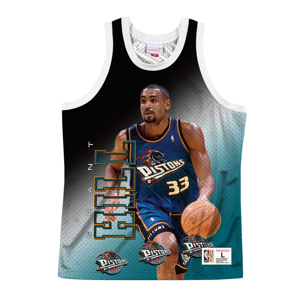 Mens Mitchell & Ness NBA Behind The Back Tank Detroit Pistons Grant Hill