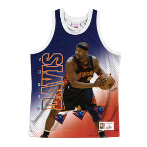 Mens Mitchell & Ness NBA Behind The Back Tank Golden State Warriors Baron Davis