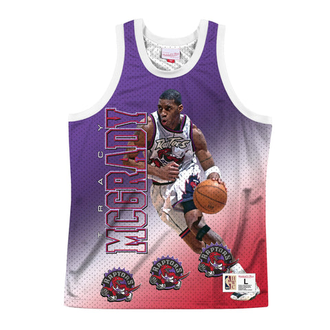 Mens Mitchell & Ness NBA Behind The Back Tank Toronto Raptors Tracy Mcgrady