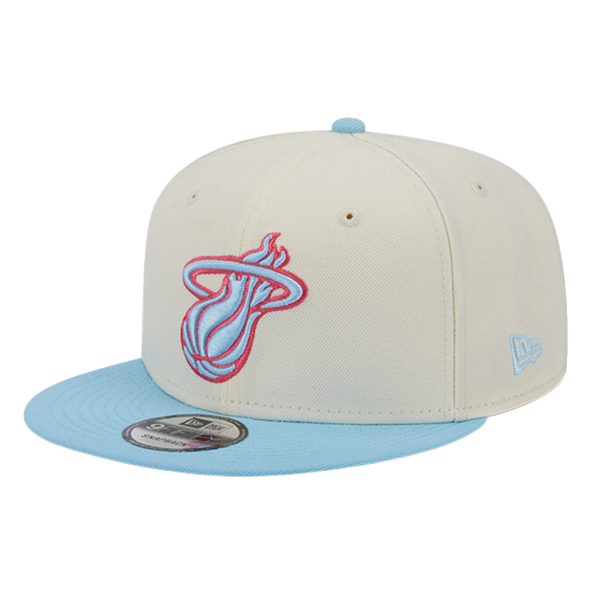 [60321642] Mens New Era NBA MIAMI HEAT 5950 2 TONE FITTED - BEIGE/SKY BLUE