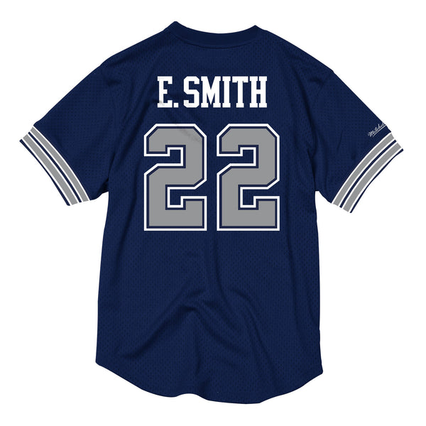Mens Mitchell & Ness NFL Name & Number Mesh Crew Neck Dallas Cowboys