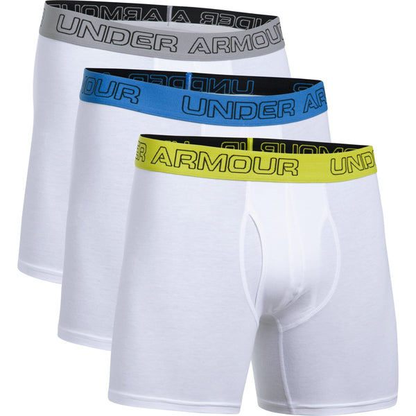 [1277279-101] Mens Under Armour Charged Cotton Stretch 6 Boxerjock 3-Pack