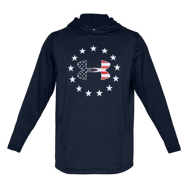 [1323105-408] Mens Under Armour Freedom Tech Terry PO Hoodie