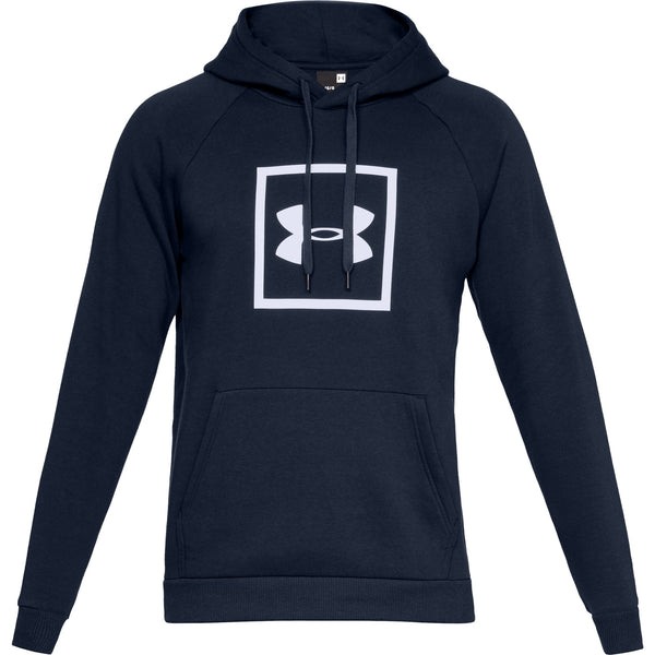 [1329745-408] Mens Under Armour Rival Fleece Box Logo Hoodie