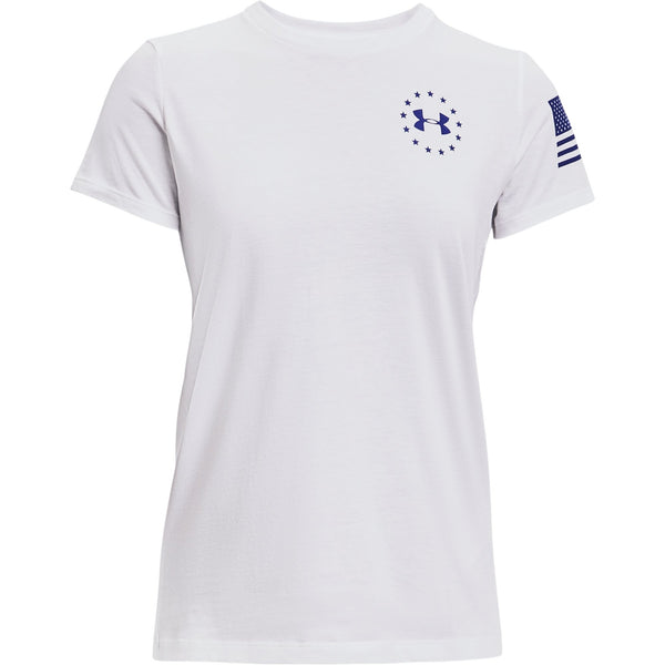 [1352160-101] Womens Under Armour Freedom Banner T-Shirt