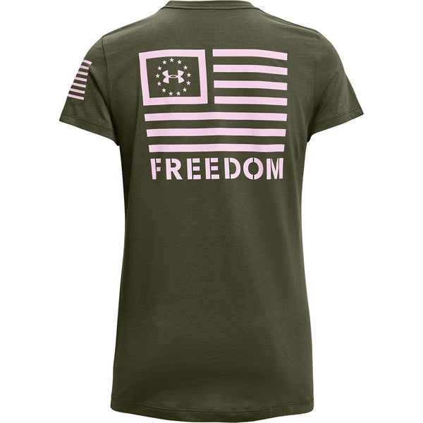 [1352160-390] Womens Under Armour Freedom Banner T-Shirt