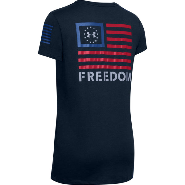 [1352160-408] Womens Under Armour Freedom Banner T-Shirt