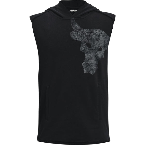 [1361845-001] Boys Under Armour Project Rock Terry Sleeveless Hoody